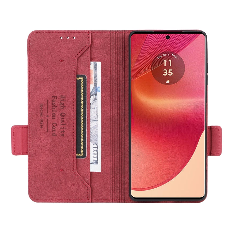 For Motorola Edge 50 Fusion Magnetic Clasp Leather Phone Case