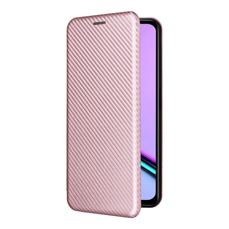 For Realme C67 4G Carbon Fiber Texture Flip Leather Phone Case