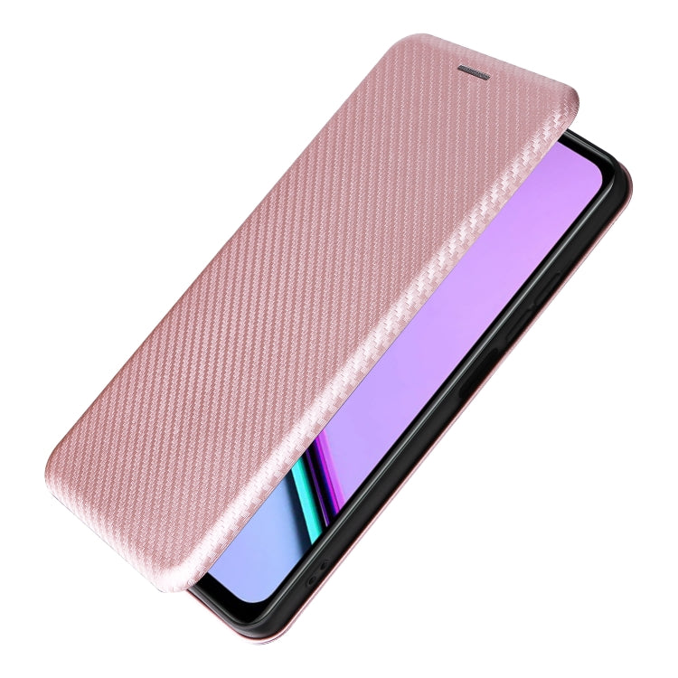 For Realme C67 4G Carbon Fiber Texture Flip Leather Phone Case