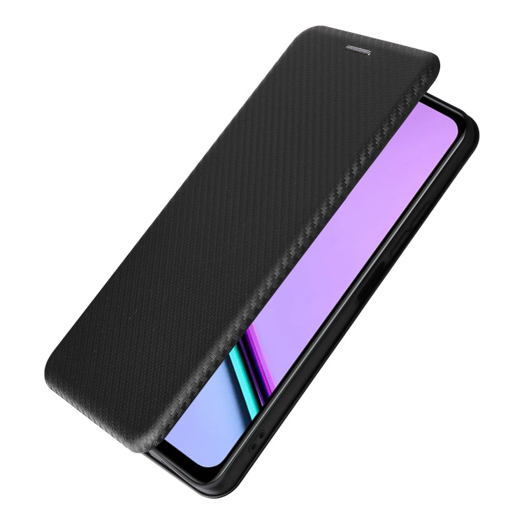 For Realme C67 4G Carbon Fiber Texture Flip Leather Phone Case