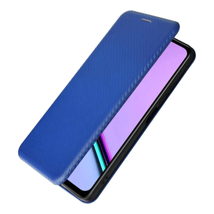 For Realme C67 4G Carbon Fiber Texture Flip Leather Phone Case