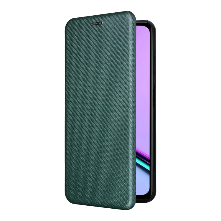 For Realme C67 4G Carbon Fiber Texture Flip Leather Phone Case