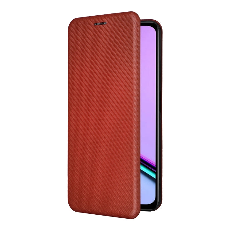 For Realme C67 4G Carbon Fiber Texture Flip Leather Phone Case