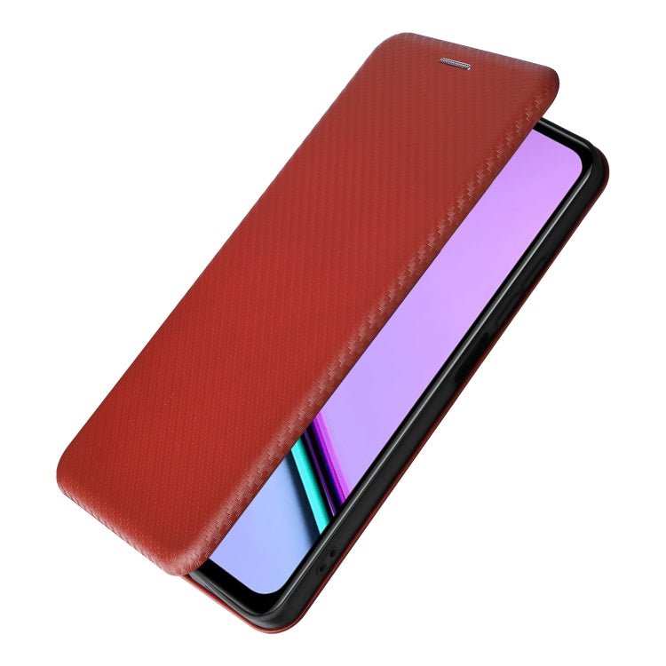 For Realme C67 4G Carbon Fiber Texture Flip Leather Phone Case