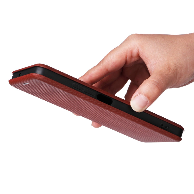 For Realme C67 4G Carbon Fiber Texture Flip Leather Phone Case