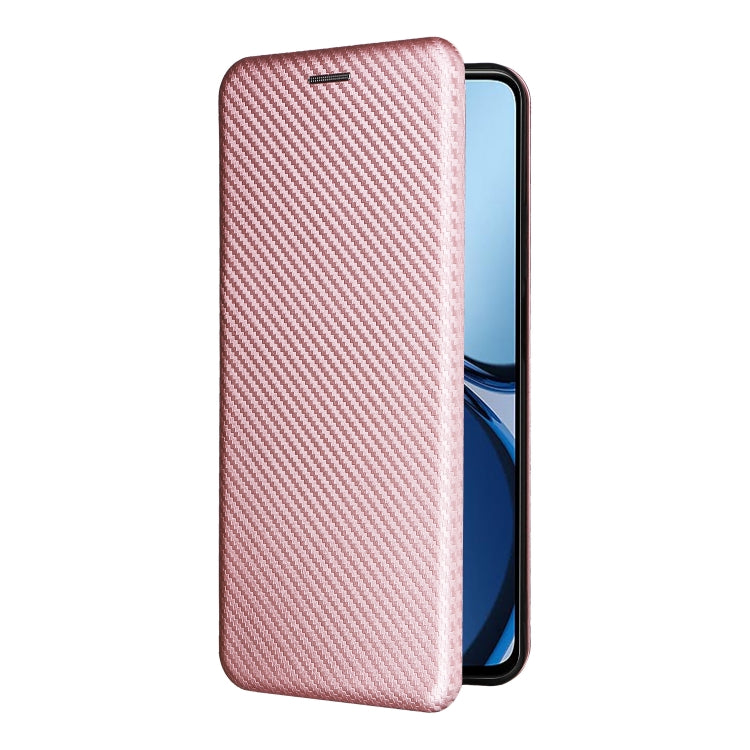 For Realme C61 / C63 Carbon Fiber Texture Flip Leather Phone Case
