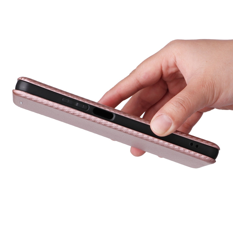 For Realme C61 / C63 Carbon Fiber Texture Flip Leather Phone Case
