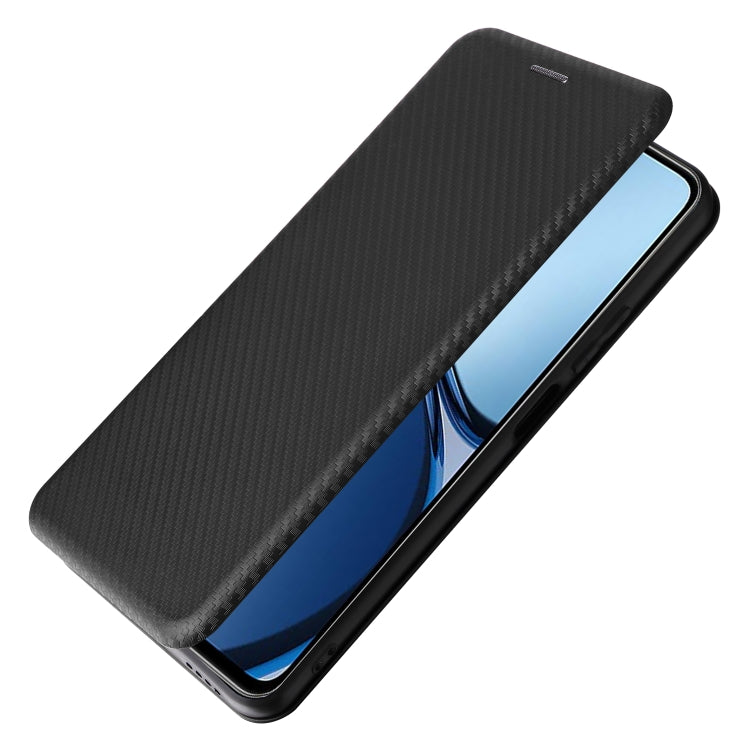 For Realme C61 / C63 Carbon Fiber Texture Flip Leather Phone Case