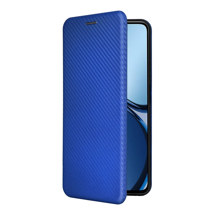 For Realme C61 / C63 Carbon Fiber Texture Flip Leather Phone Case