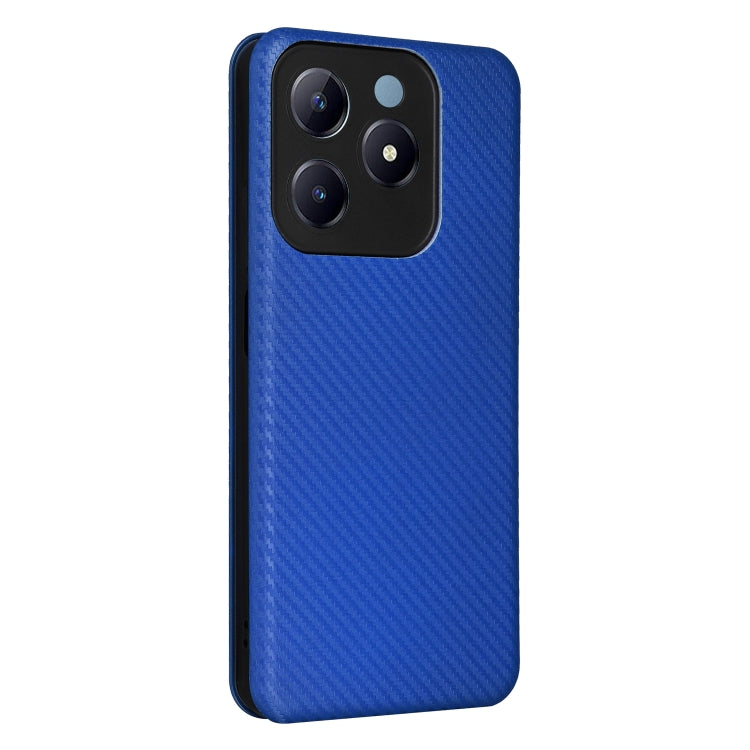 For Realme C61 / C63 Carbon Fiber Texture Flip Leather Phone Case