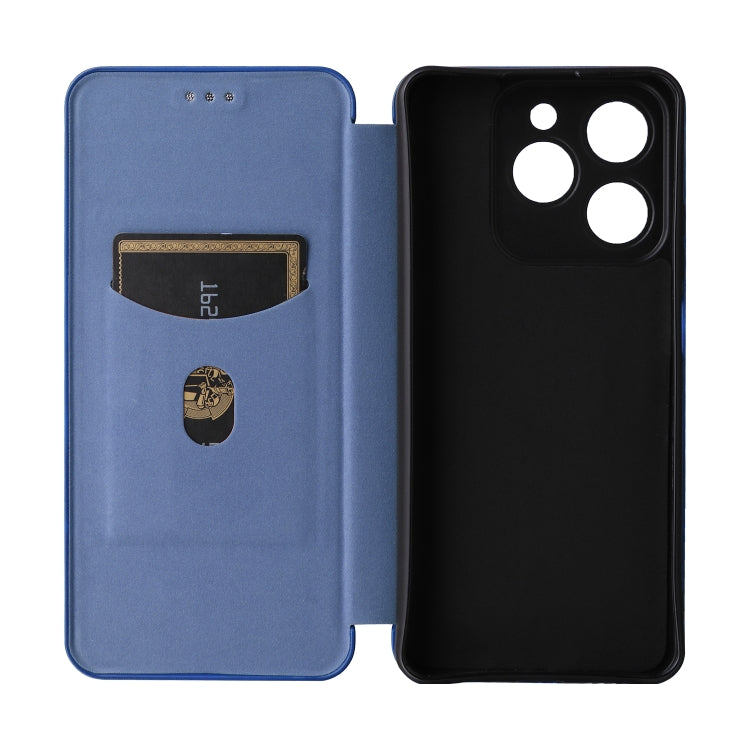 For Realme C61 / C63 Carbon Fiber Texture Flip Leather Phone Case