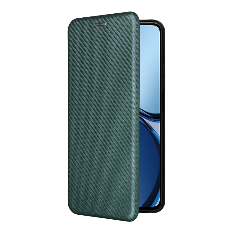 For Realme C61 / C63 Carbon Fiber Texture Flip Leather Phone Case