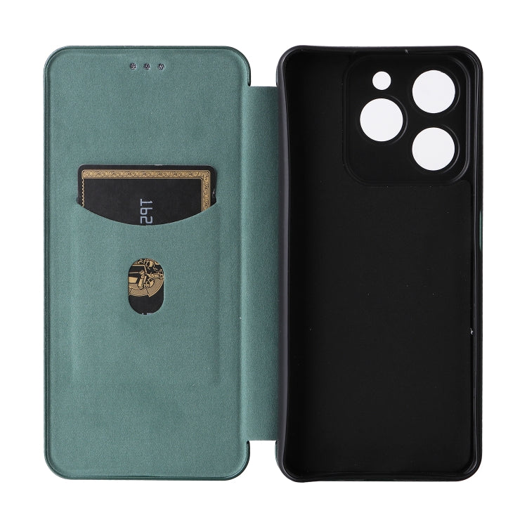 For Realme C61 / C63 Carbon Fiber Texture Flip Leather Phone Case