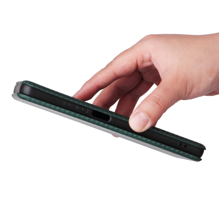 For Realme C61 / C63 Carbon Fiber Texture Flip Leather Phone Case