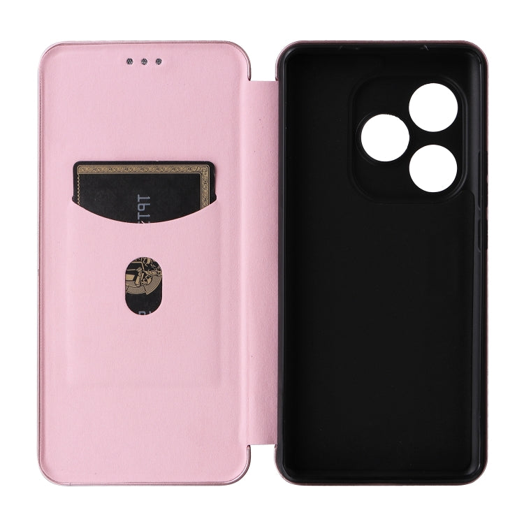 For Realme GT 6 / GT 6T Carbon Fiber Texture Flip Leather Phone Case