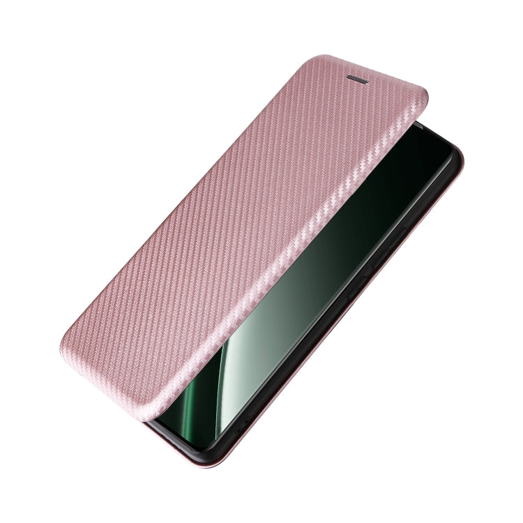 For Realme GT 6 / GT 6T Carbon Fiber Texture Flip Leather Phone Case