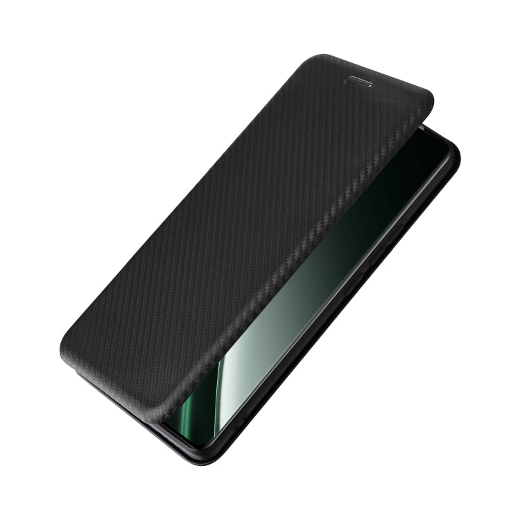 For Realme GT 6 / GT 6T Carbon Fiber Texture Flip Leather Phone Case
