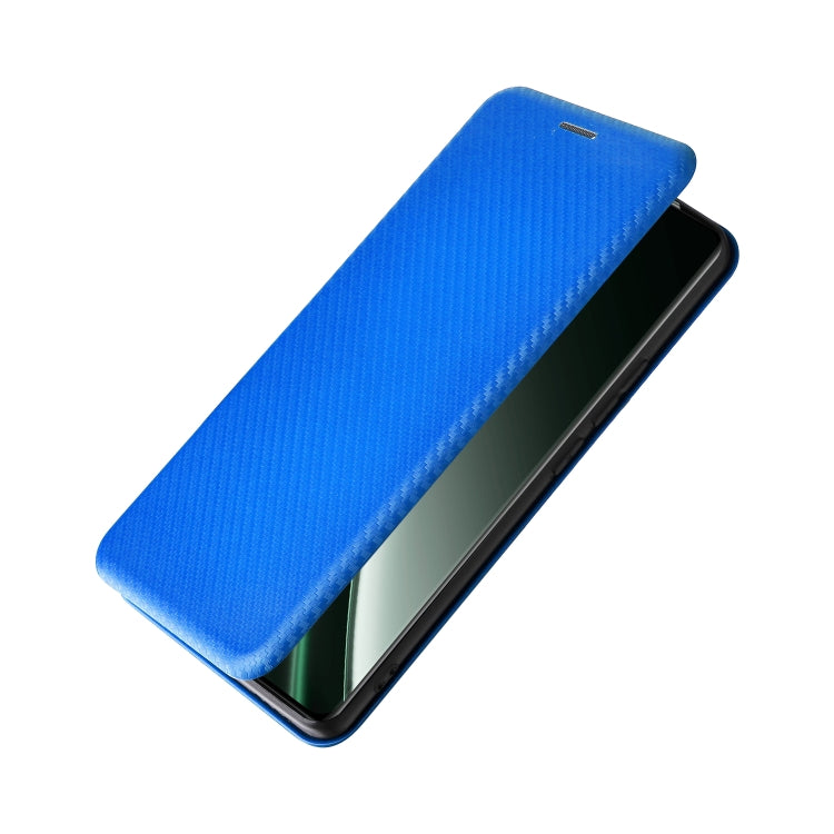 For Realme GT 6 / GT 6T Carbon Fiber Texture Flip Leather Phone Case