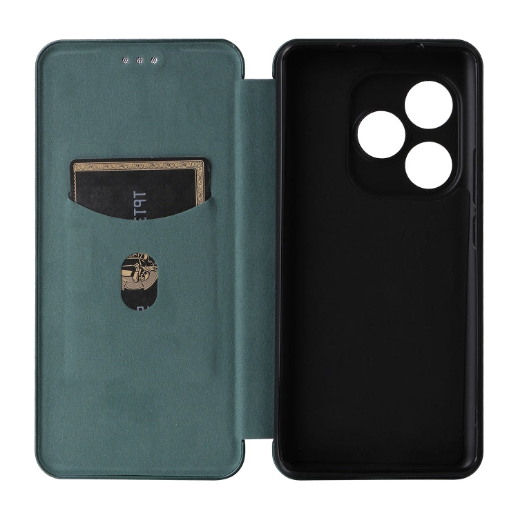 For Realme GT 6 / GT 6T Carbon Fiber Texture Flip Leather Phone Case