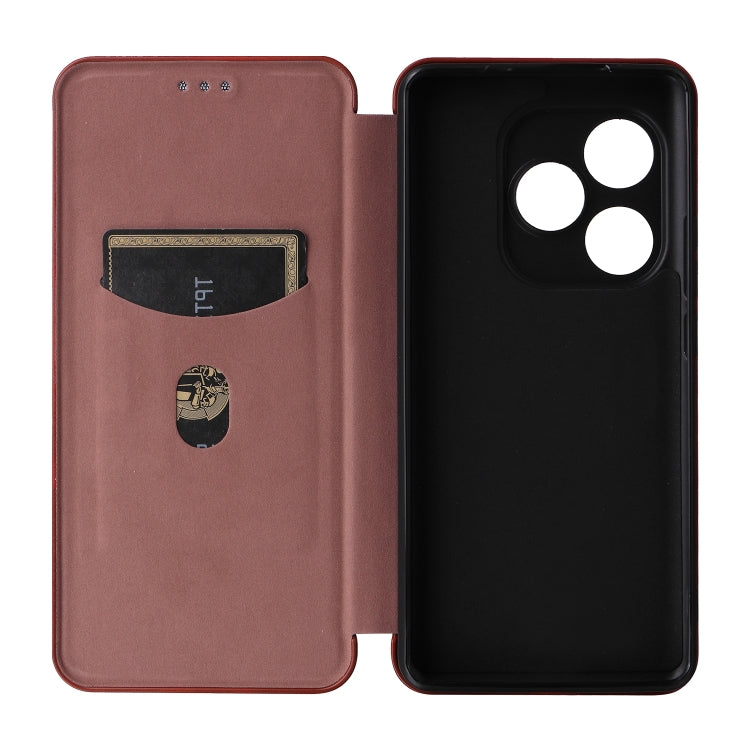 For Realme GT 6 / GT 6T Carbon Fiber Texture Flip Leather Phone Case