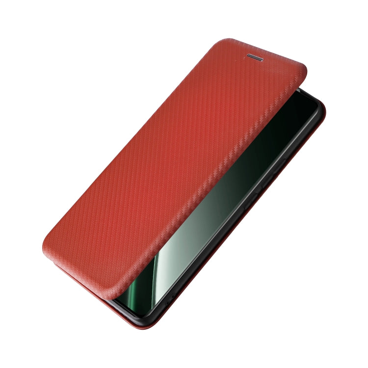For Realme GT 6 / GT 6T Carbon Fiber Texture Flip Leather Phone Case