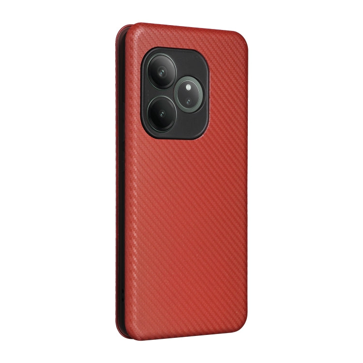 For Realme GT Neo6 / GT Neo6 SE Carbon Fiber Texture Flip Leather Phone Case