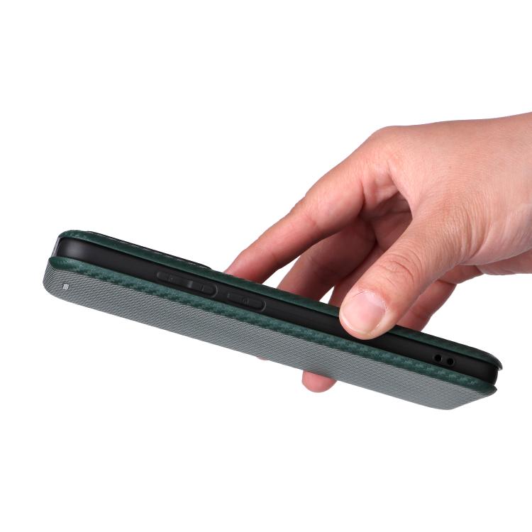 For Realme CT7 Pro Carbon Fiber Texture Flip Leather Phone Case