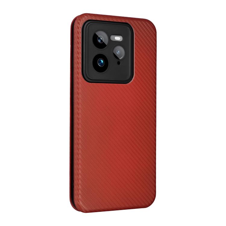 For Realme CT7 Pro Carbon Fiber Texture Flip Leather Phone Case