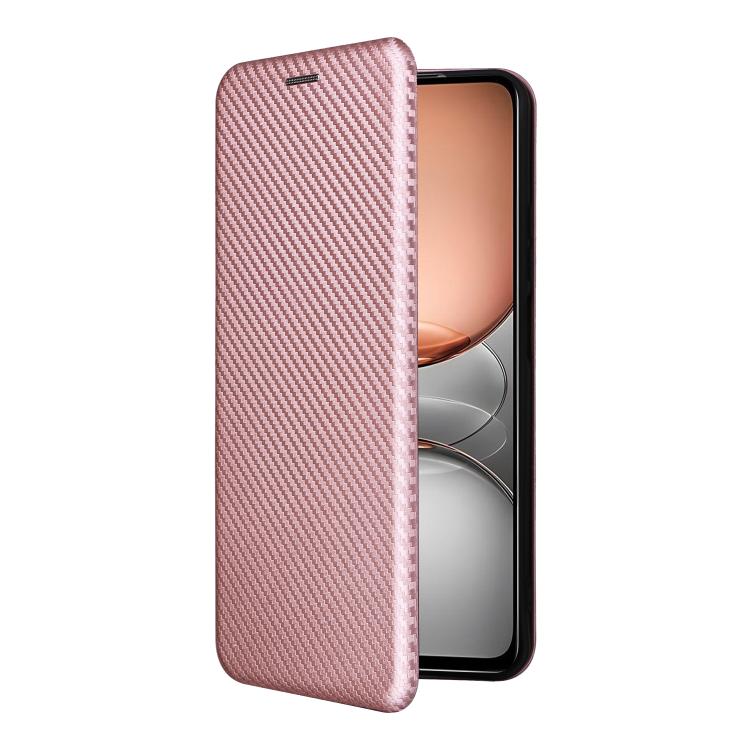 For Realme C75 4G Carbon Fiber Texture Flip Leather Phone Case