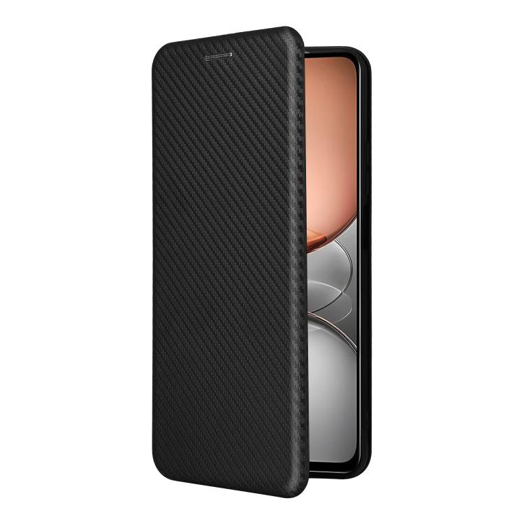 For Realme C75 4G Carbon Fiber Texture Flip Leather Phone Case