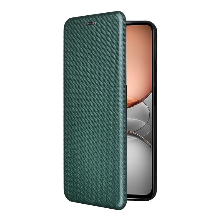 For Realme C75 4G Carbon Fiber Texture Flip Leather Phone Case