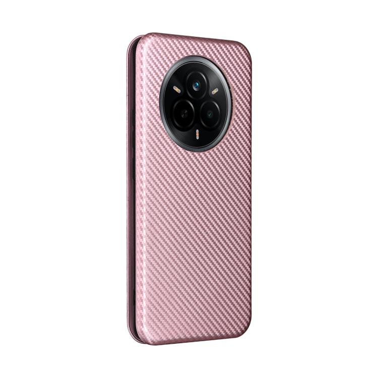 For Realme 14 Pro 5G Global Carbon Fiber Texture Flip Leather Phone Case
