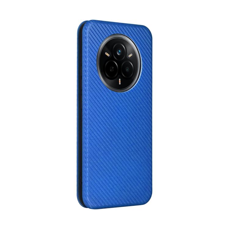 For Realme 14 Pro 5G Global Carbon Fiber Texture Flip Leather Phone Case