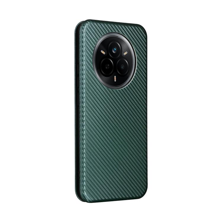 For Realme 14 Pro 5G Global Carbon Fiber Texture Flip Leather Phone Case