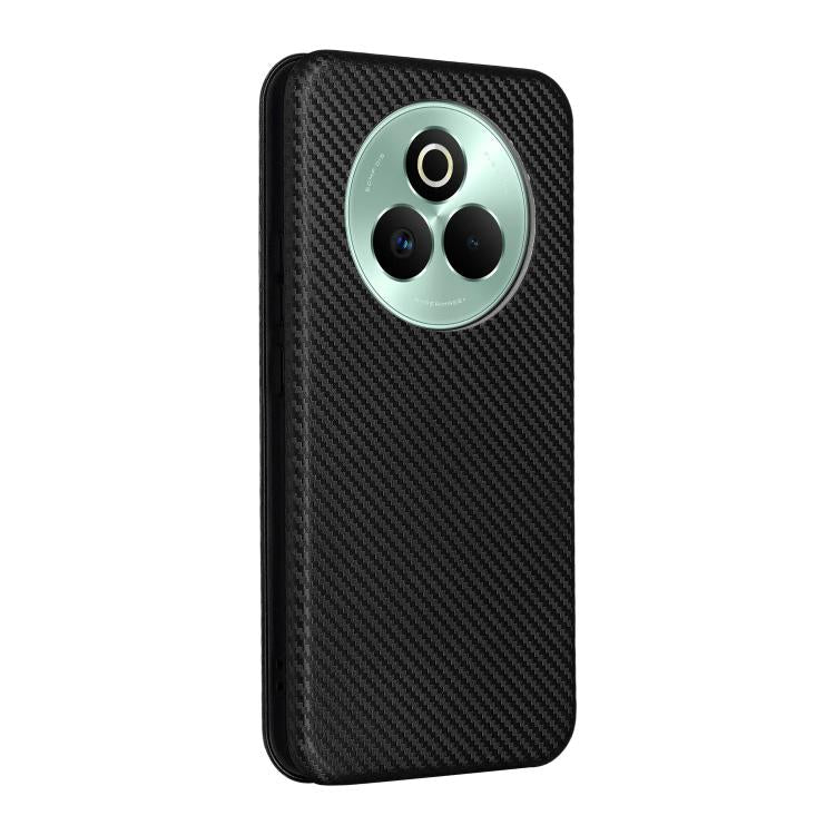 For Realme P3 Pro 5G Carbon Fiber Texture Flip Leather Phone Case