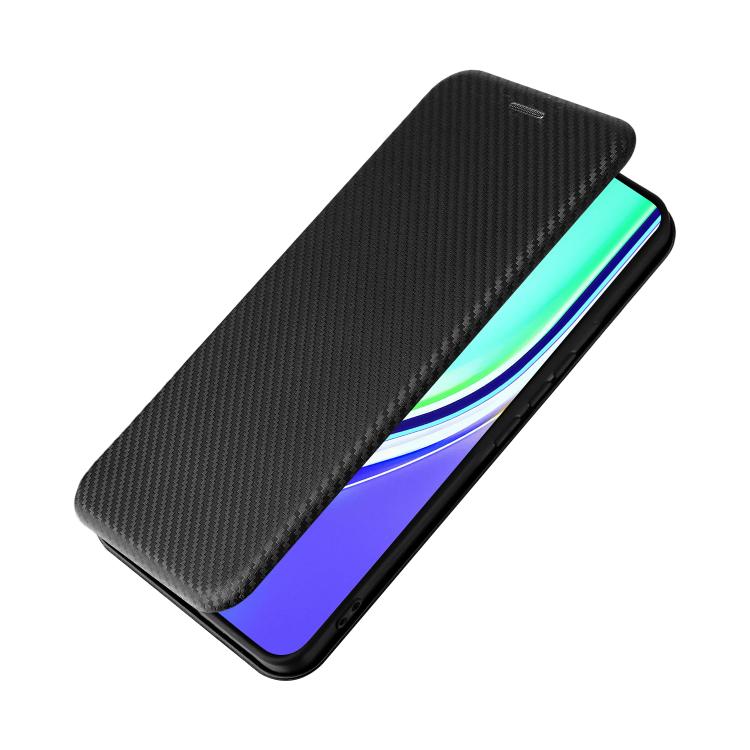 For Realme P3 Pro 5G Carbon Fiber Texture Flip Leather Phone Case