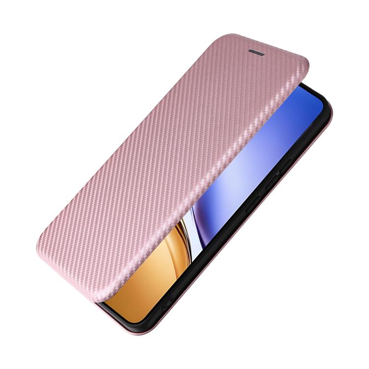 For Realme 14 5G Global Carbon Fiber Texture Flip Leather Phone Case