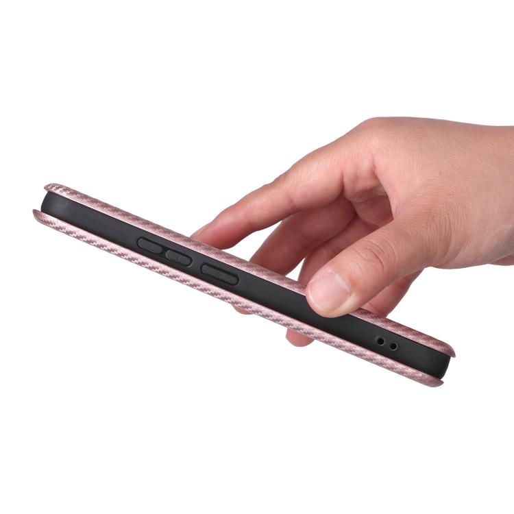 For Realme 14 5G Global Carbon Fiber Texture Flip Leather Phone Case
