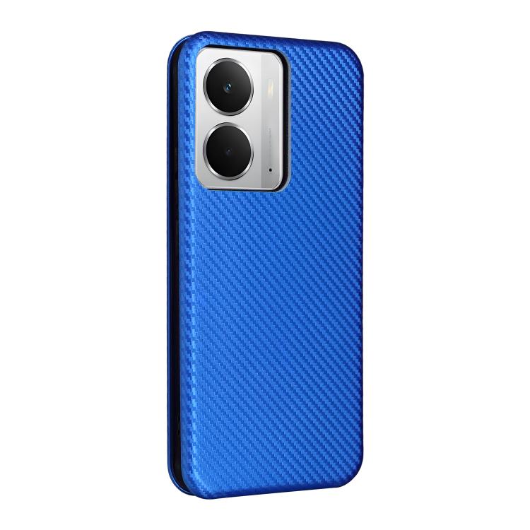 For Realme 14 5G Global Carbon Fiber Texture Flip Leather Phone Case