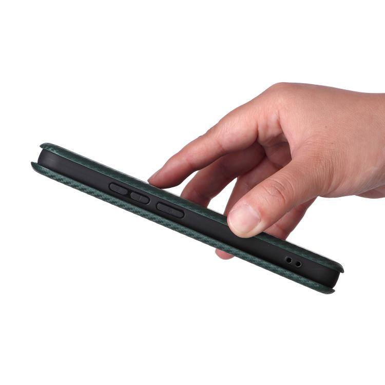 For Realme 14 5G Global Carbon Fiber Texture Flip Leather Phone Case