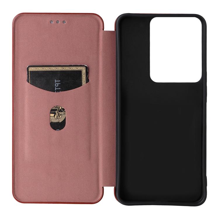 For Realme 14 5G Global Carbon Fiber Texture Flip Leather Phone Case