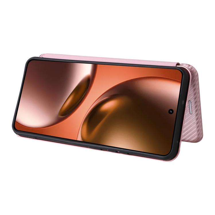For Realme Neo7x 5G Carbon Fiber Texture Flip Leather Phone Case