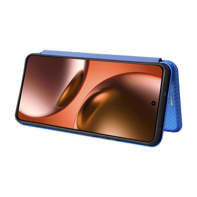 For Realme Neo7x 5G Carbon Fiber Texture Flip Leather Phone Case
