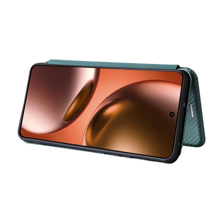 For Realme Neo7x 5G Carbon Fiber Texture Flip Leather Phone Case