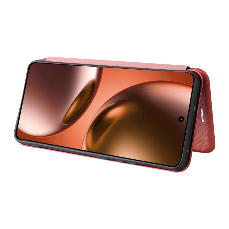 For Realme Neo7x 5G Carbon Fiber Texture Flip Leather Phone Case