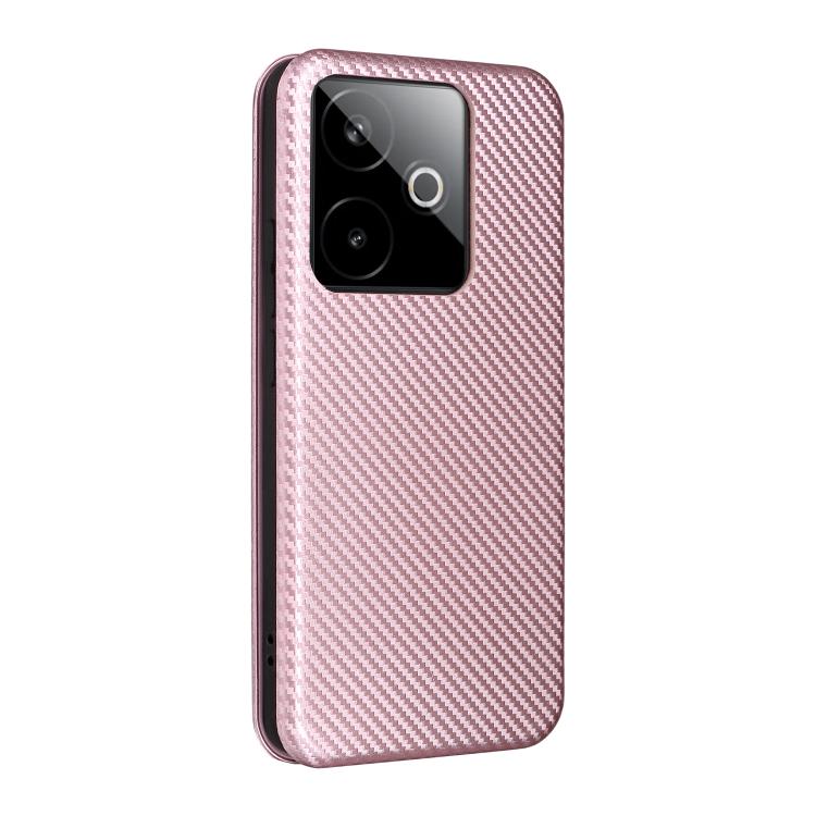 For Realme GT 7 Global Carbon Fiber Texture Flip Leather Phone Case