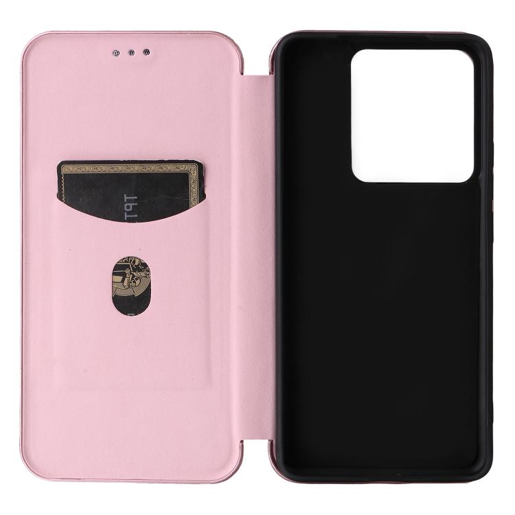For Realme GT 7 Global Carbon Fiber Texture Flip Leather Phone Case