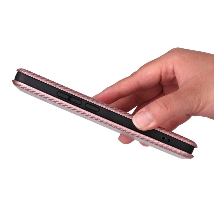 For Realme GT 7 Global Carbon Fiber Texture Flip Leather Phone Case