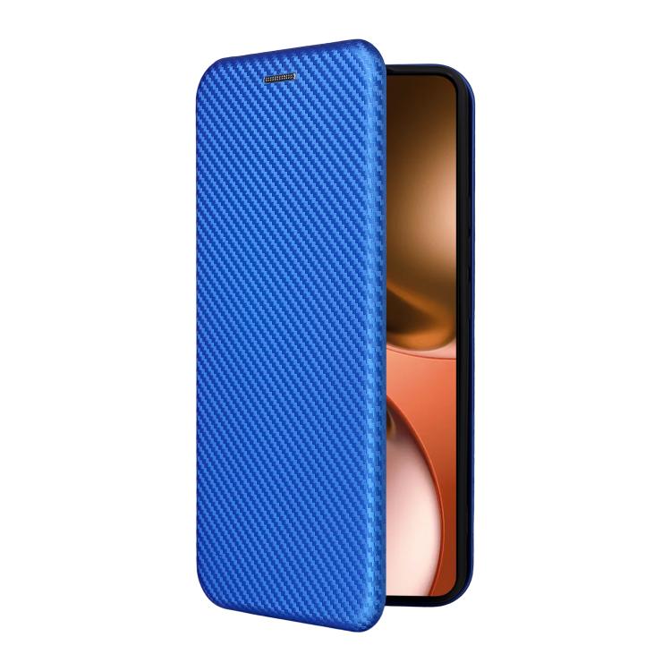 For Realme GT 7 Global Carbon Fiber Texture Flip Leather Phone Case