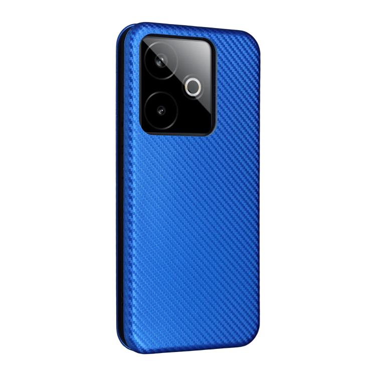 For Realme GT 7 Global Carbon Fiber Texture Flip Leather Phone Case